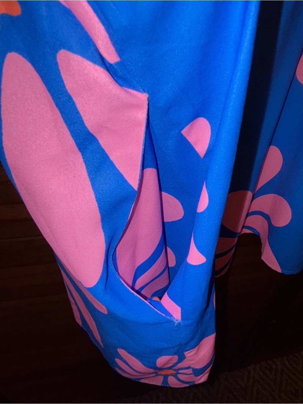 NEW Blue “Flower Power” Romper/Shorts with Pink Daisies - Picture 8 of 16